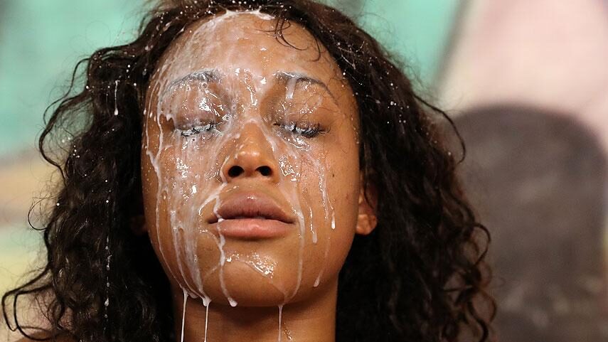 GhettoGagger Ashley Sin Facial